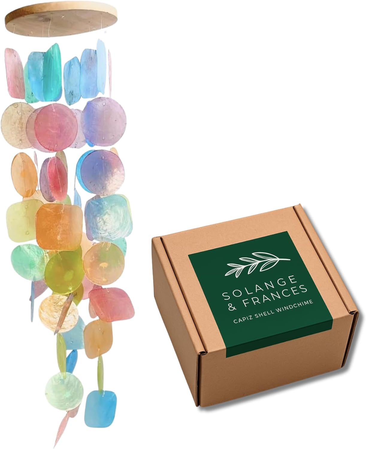 Solange & Frances Turquoise Sea Glass Wind Chimes for Outside - Ideal Gifts for Women Who Have Everything. Unique Valentines Day Gifts for Her, Valentines Gift Ideas