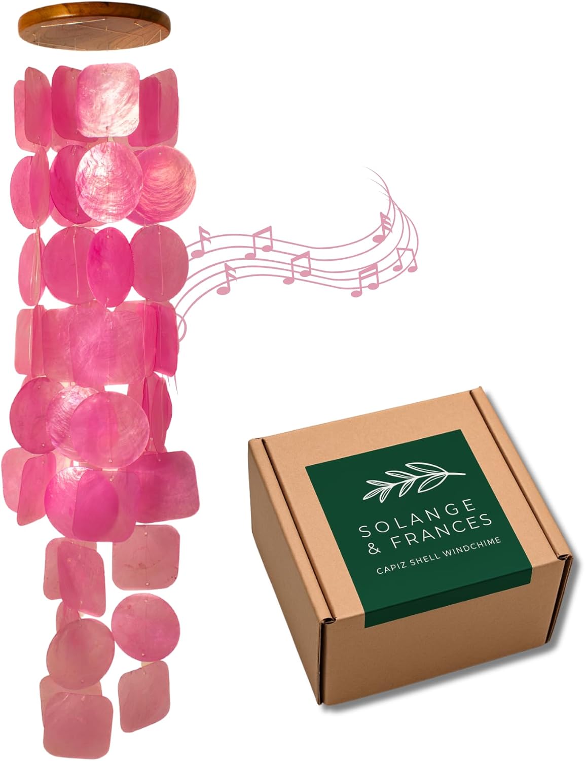 Solange & Frances Turquoise Sea Glass Wind Chimes for Outside - Ideal Gifts for Women Who Have Everything. Unique Valentines Day Gifts for Her, Valentines Gift Ideas