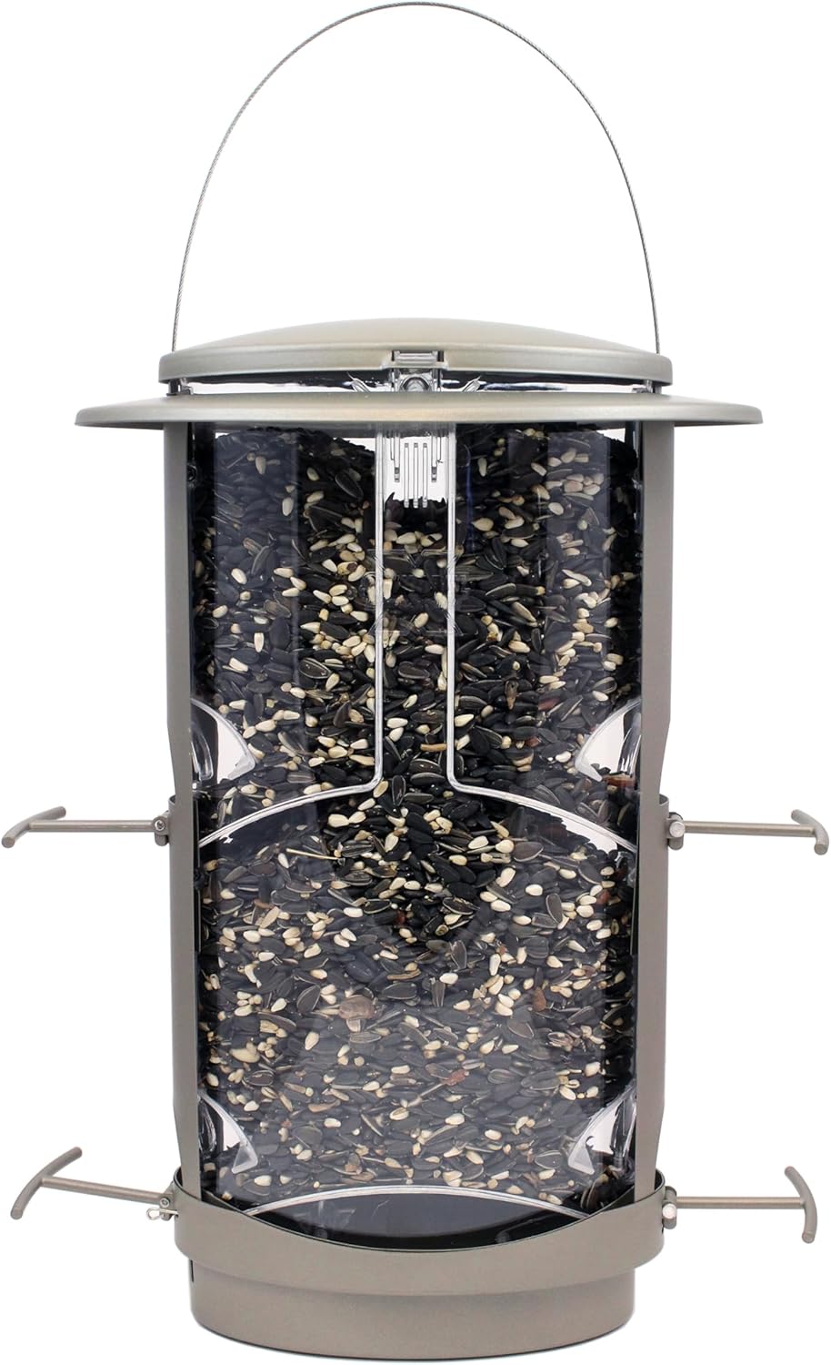 More Birds X-1 Squirrel-Proof Bird Feeder with 4.2-Pound Bird Seed Capacity and Four Feeding Ports