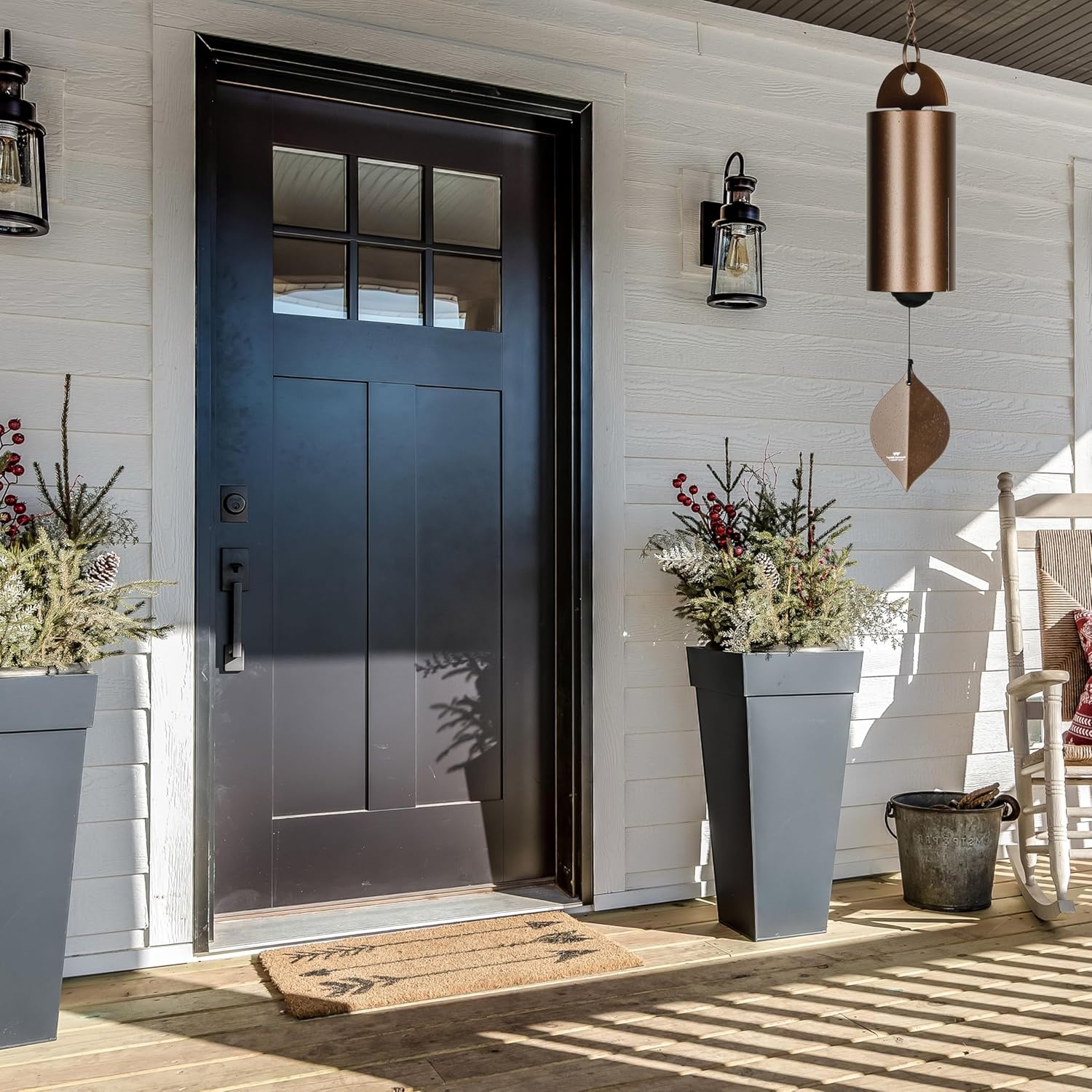 Woodstock Wind Chimes Heroic Windbell Wind Chimes for Outside, 24" Copper Medium Windchime for Outdoor Garden, Patio, Porch Wind Bell, Deep Tone Sound